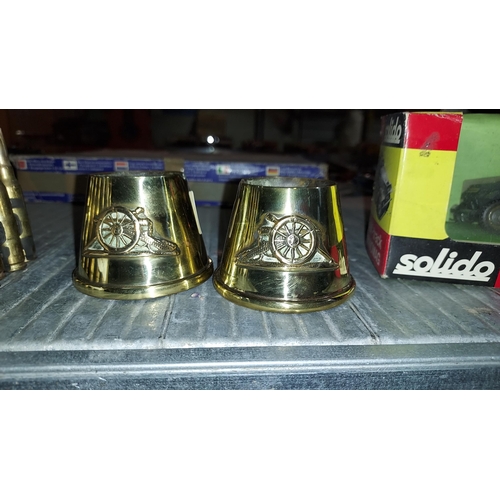 145 - 2 Pieces Of Royal Artillery Trench Art