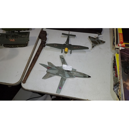 161 - Dinky Gloster Javelin Plane No.735, Dinky Junkers JU87B Plane No.721 And Dinky MRCA Plane XX610