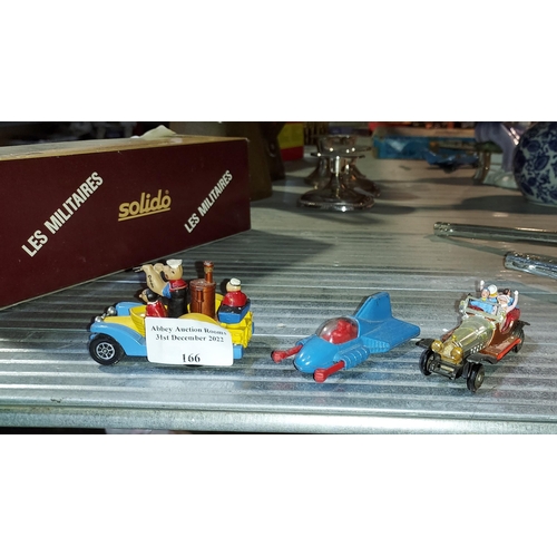 166 - Selection Of Cartoon/Film Cars Including Husky Chitty Chitty Bang Bang And Corgi Juniors Whiz Wheels... 