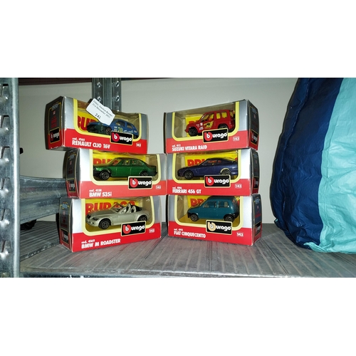 242 - 6 Boxed Berego Diecast Cars