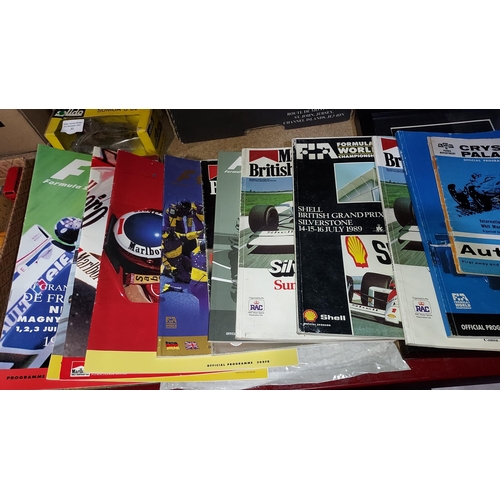 36 - Bundle Of F1 Formula One Motor Racing Programmes 1982-2003 Including British, German, Spain & More. ... 