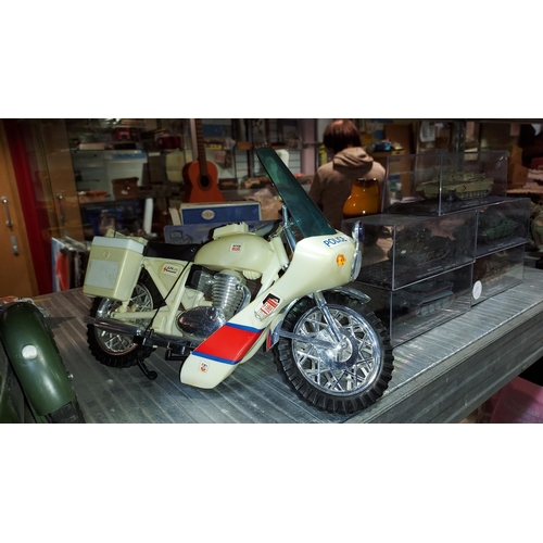 114 - Action Man Side Car Plus Action Man Police Bike