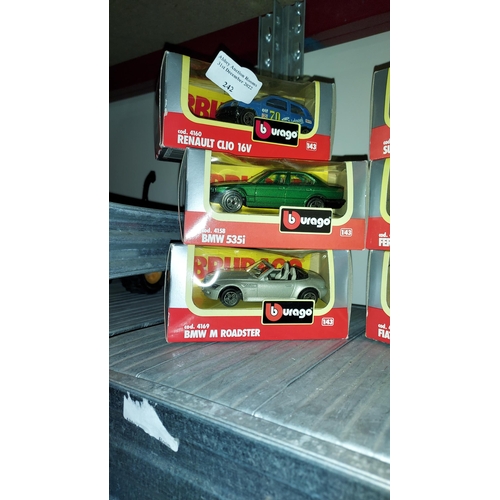 242 - 6 Boxed Berego Diecast Cars