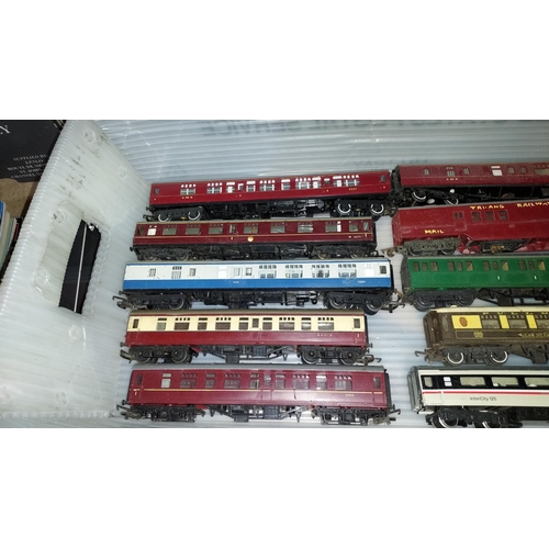 245 - 8 Triang Carriages, 1 Trix Carriage And 1 Hornby Carriage