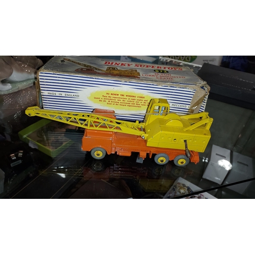 311 - Dinky Super Toys 20 Tonne Lorry Mounted Crain Advertising Coles No.972 In Original Box. Box Shows Ag... 