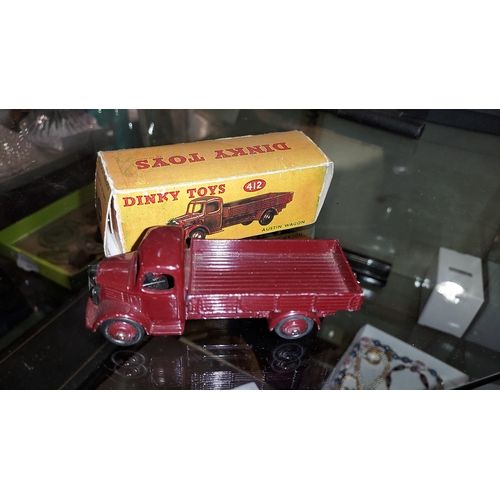 324 - Dinky Toys Camion Austin Wagon 412 With Repro Box