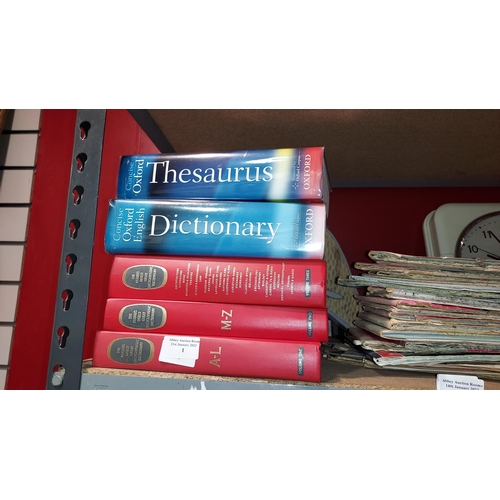 Oxford Dictionary, Oxford Thesaurus, Plus 3 Volume Readers Digest