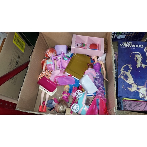 198 - Box Of Barbie And Other Toys