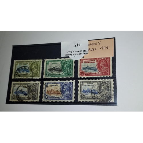 415 - George V jubilee 1935 Stamps