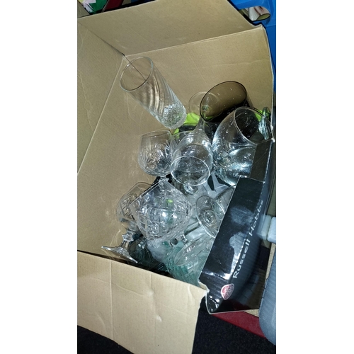 197 - Box Of Glassware