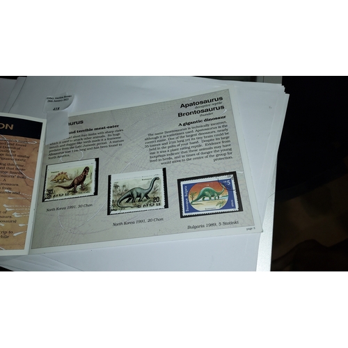 418 - Dinosaur Collection Of Stamps