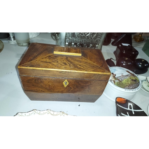 461 - Antique Tea Caddy For Restoration