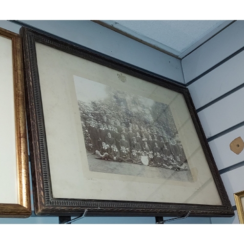 121 - 2 Framed Photo'S One Of 1916 Rugby Team By T.A Flemons Photographer And Other Framed Photo Of Judd S... 