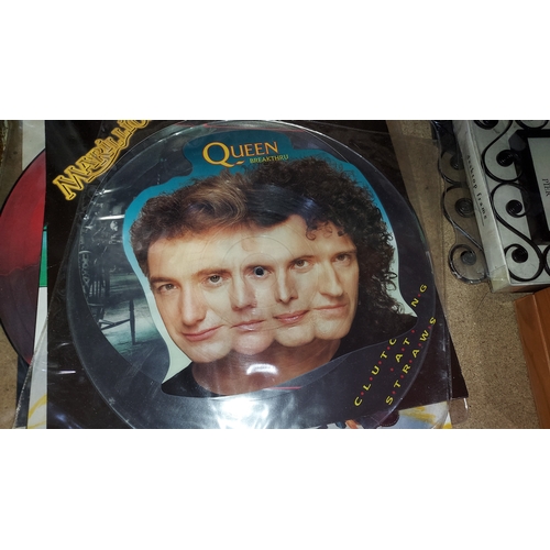 156 - 8 Picture Discs Including Sting, ZZ Top, Iron Maiden, Rolling Stones, Queen And Marillion