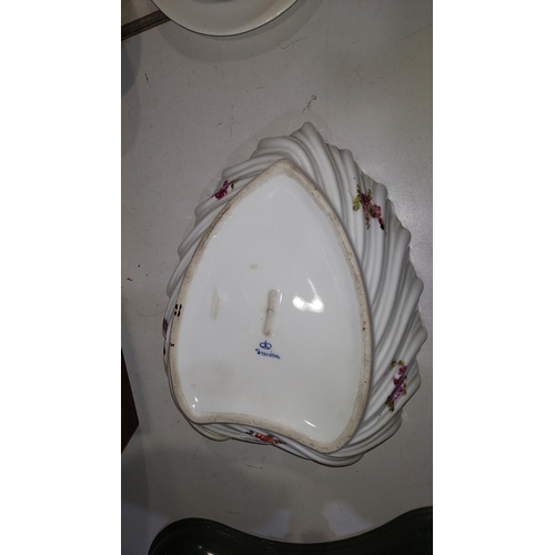 462 - Antique Dresden Dish