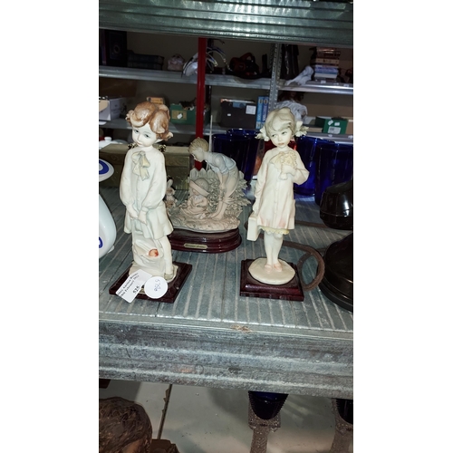 525 - 3 Resin Lady Figurines