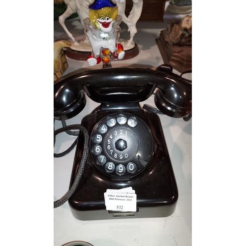 532 - Vintage Dial Up Telephone