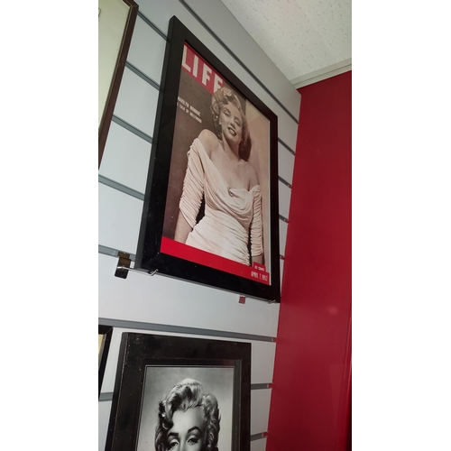 117 - 3 Framed Pictures Of Marilyn Monroe, 1 From Life Magazine