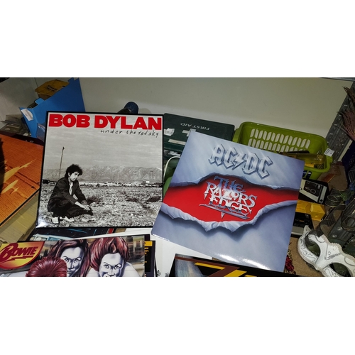 160 - Selection Of Records Including Led Zepplin, Rolling Stones, Jimi Hendrix And Acdc