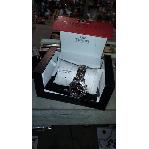 323 - Tissot Chronograph Watch With Box And 2 Booklets