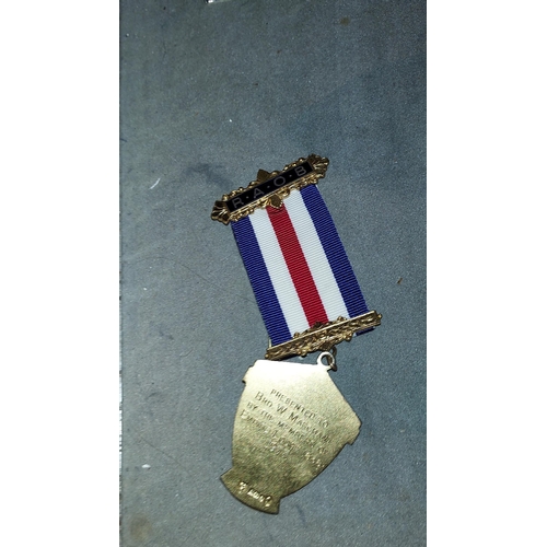 368 - Solid Silver R.A.O.B Medal, Enamelled