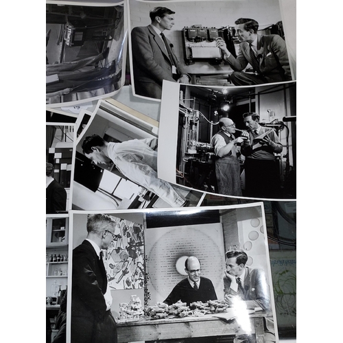 378 - Bundle Of B&W Bbc Copyright Photographs Including 1960'S Programme @Eye On Research' Plus Others. Al... 