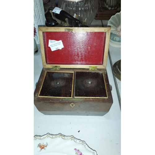 442 - Antique Tea Caddy For Restoration