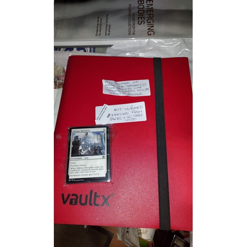 588 - Full Binder Of 'Magic The Gathering' Trading Cards - The Brothers Warwith Vault X Binder And Extra 4... 