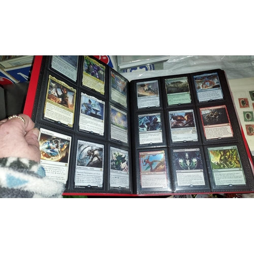 588 - Full Binder Of 'Magic The Gathering' Trading Cards - The Brothers Warwith Vault X Binder And Extra 4... 