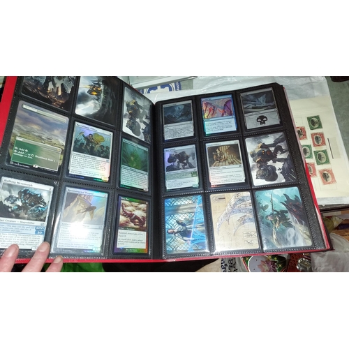 588 - Full Binder Of 'Magic The Gathering' Trading Cards - The Brothers Warwith Vault X Binder And Extra 4... 