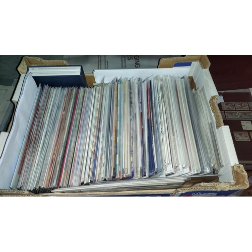 593 - Box Of British Presentation Packs + Loose Stamps