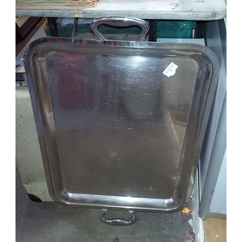 719 - Large Stainless Steel Tray