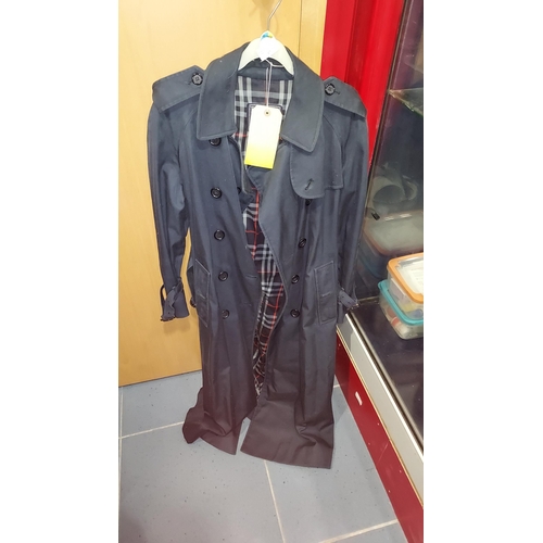 17 - Blue Ladies Burberry Trench Coat