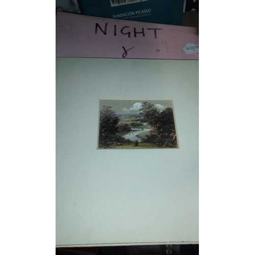 6 - 2 Victorian Watercolours - Night And Day