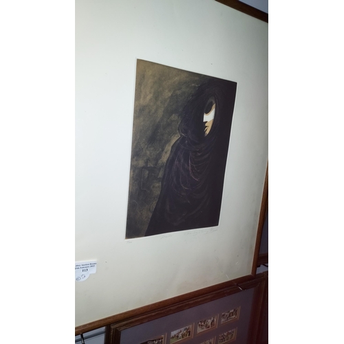 113 - Framed Ltd Edition Lithograph Called The Sorcerer