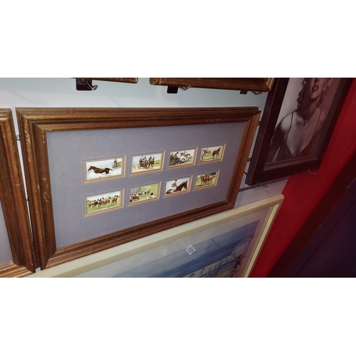 115 - 4 Framed Sets Of Cigarette/Tea Cards Horse Racing