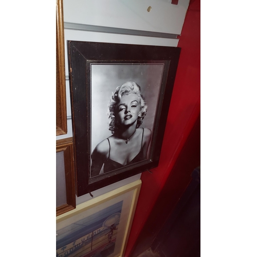 116 - 3 Framed Pictures Of Marilyn Monroe, 1 From Life Magazine