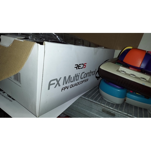 148 - Red 5 Fx Multi Control Fpv Quadcopter Drone, In Original Box. Smart Drone 6 Axis Gyro System Needs N... 