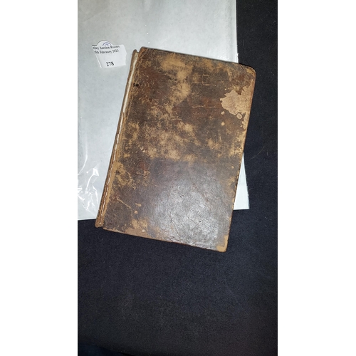 278 - Book Herman And Dorothea A Poem By Goethe 1801 1St Edition In English, Full Leather, Front Board Det... 