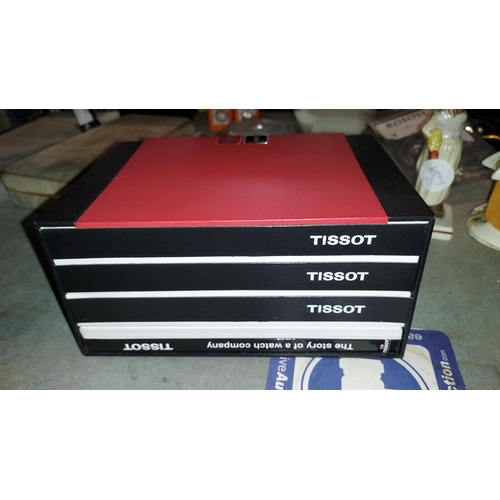 400 - Tissot Chronograph Watch With Box And 2 Booklets