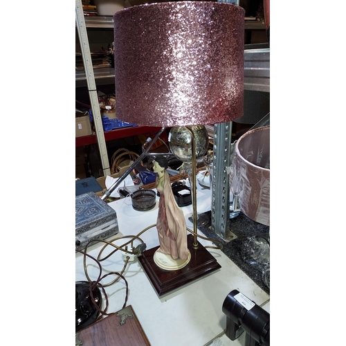 455 - Resin Lady Table Lamp