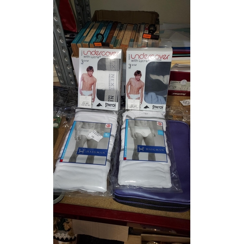 133 - 4 Packs Of 3 Pairs Of Men'S Xl Pants Unused In Packaging