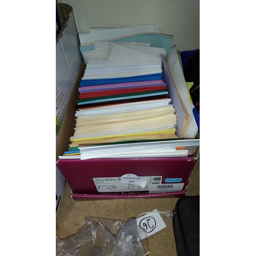165 - Box Of Coloured Envelopes Various Sizes
