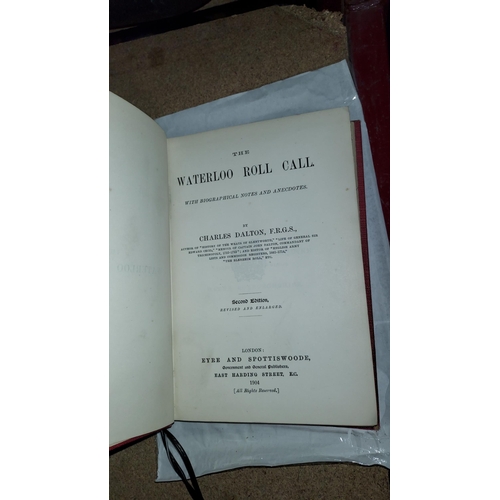 174 - Waterloo Roll Call By Charles Dalton, 1904, 2Nd Edition Book, Army List Of Battle Of Waterloo, Annot... 