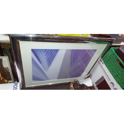 710 - 3 Large Silver Framed Pictures