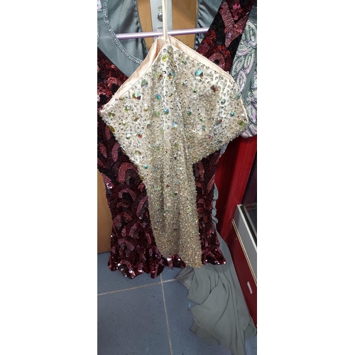18 - 3 Sequined Evening Dresses
