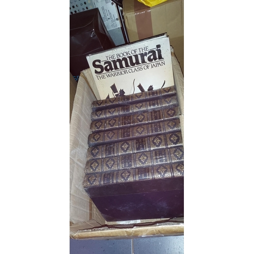 655 - 7 Volumes Of Books Of Knowledge Plus A Book Of The Samurai