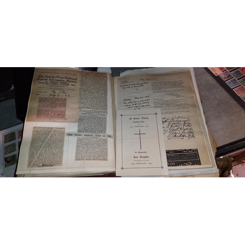 604 - Indentures, Newspaper Cutting And A Vehicle Reg Book