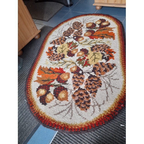 33a - 2 Matching Retro Floor Rugs