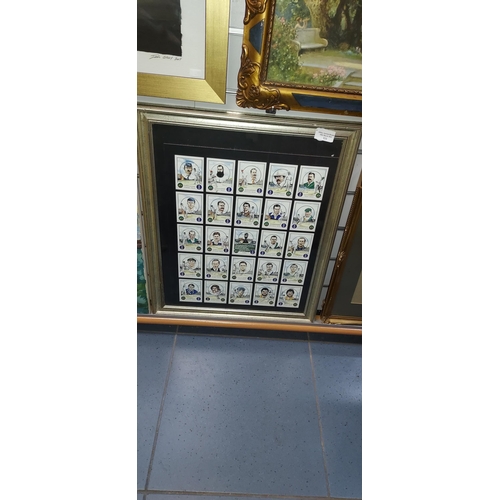 111 - Framed Set Of Cricketer Cards